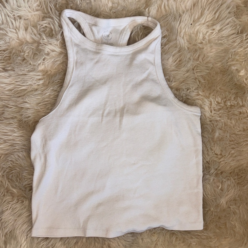 Kid’s Razor Back White Tank Top